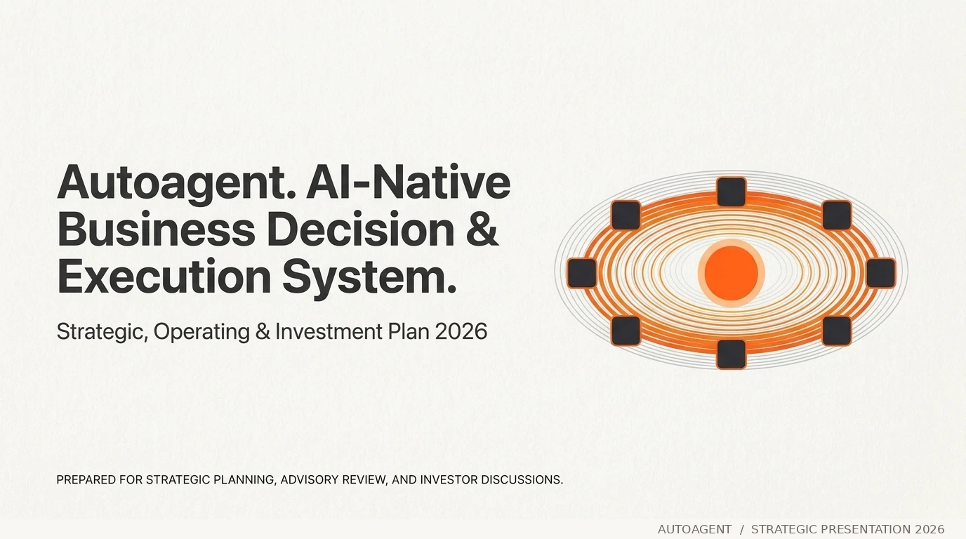 Autoagent strategy presentation slide 1